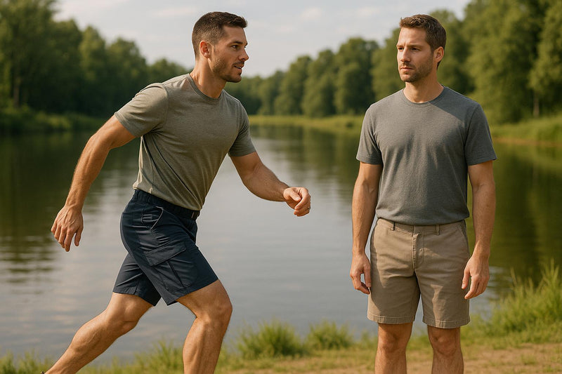 Fishing Shorts vs. Regular Shorts: Mobility Features