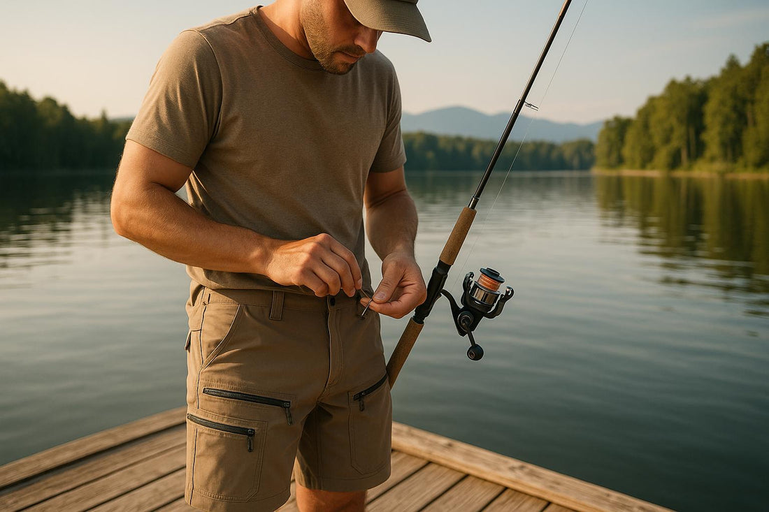Solve Gear Loss with Zippered Fishing Shorts