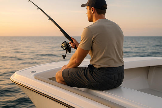 Padded Fishing Shorts with Rail Protection Benefits