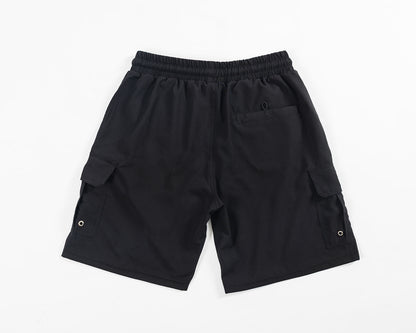 Black Padded Men's Fishing Shorts