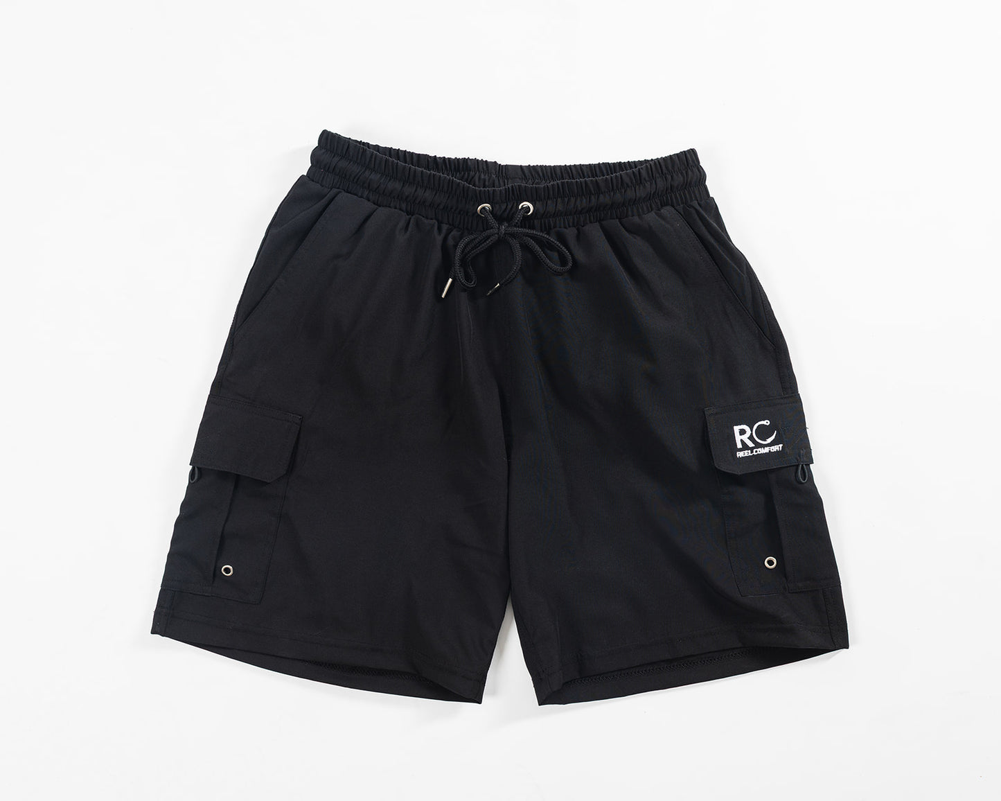 Black Padded Men's Fishing Shorts