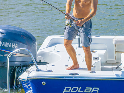 Gray Padded Men's Fishing Shorts