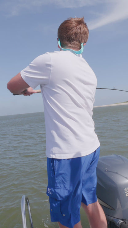 Blue Padded Men's Fishing Shorts